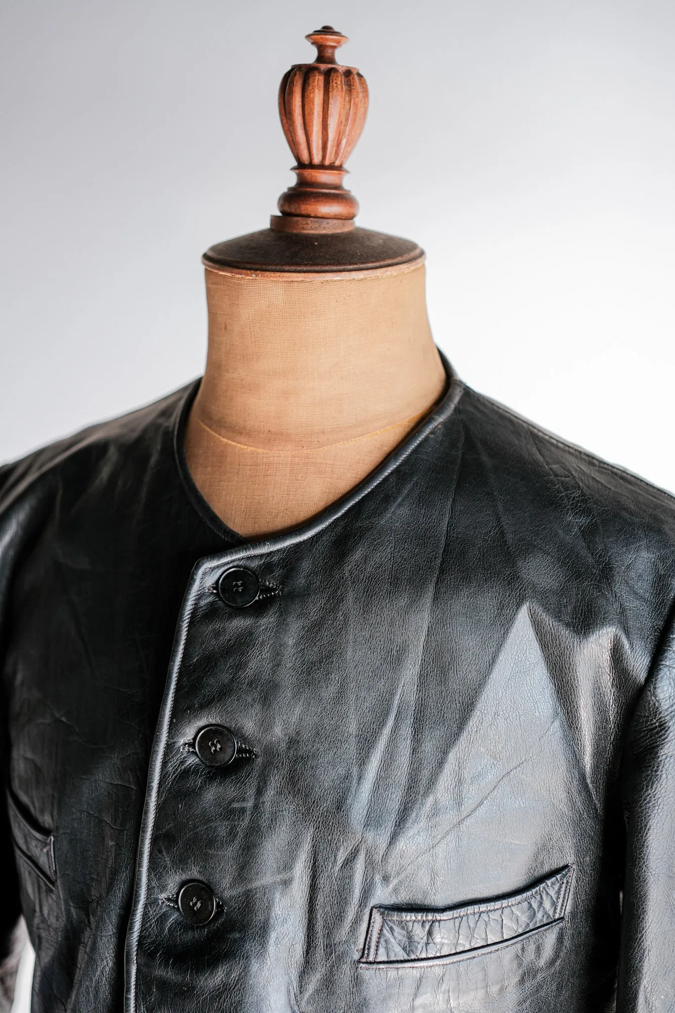 [~ 50's] veste en cuir vintage français