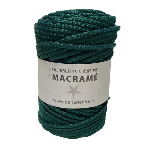 5 mm. 100 m. corde polypropylène vert bouteille brillant.