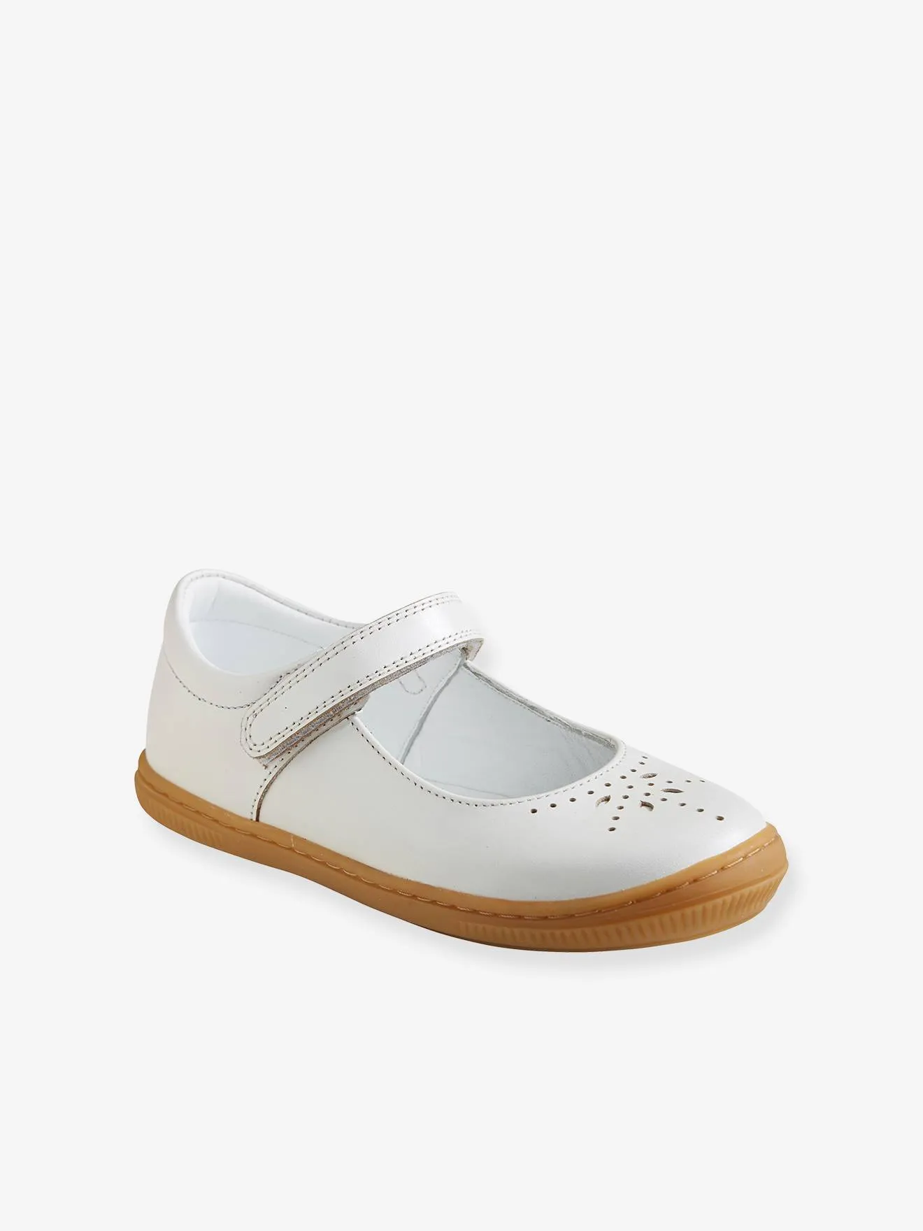 Babies cuir fille collection maternelle blanc - Vertbaudet