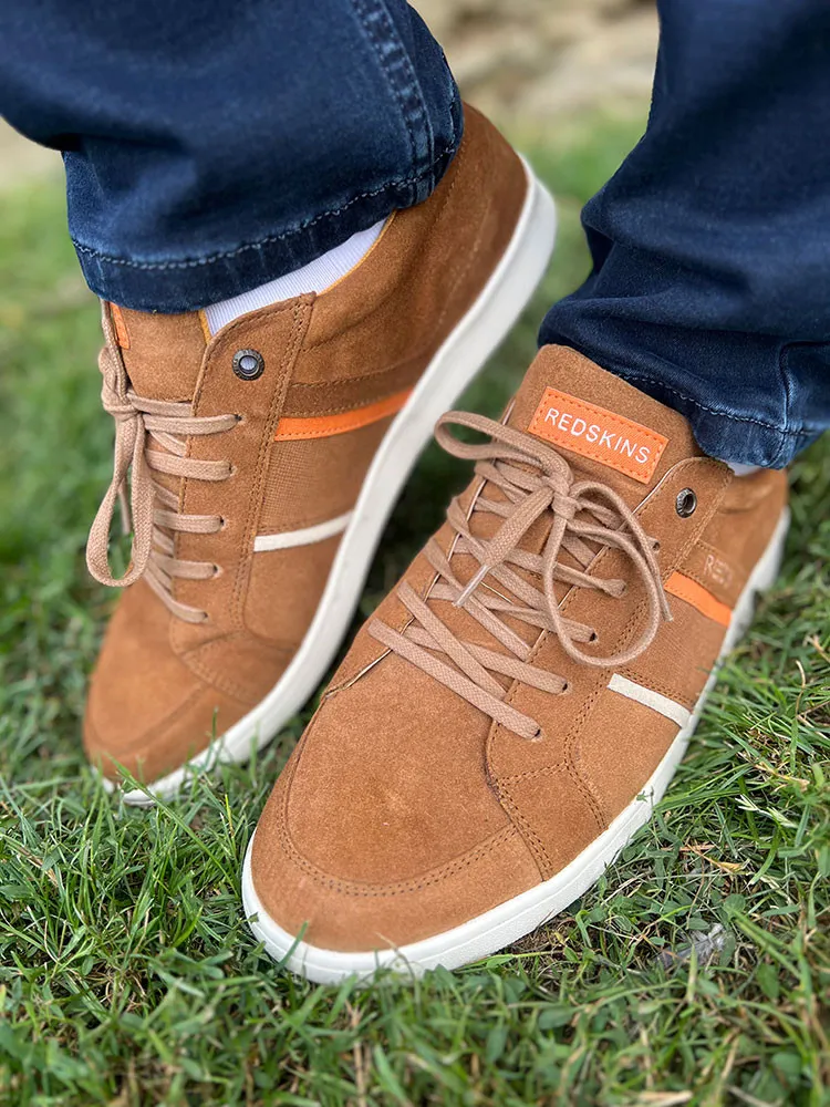 Baskets camel en suédine - Chaussures homme - Cléstyle Couleur Camel Chaussures 40
