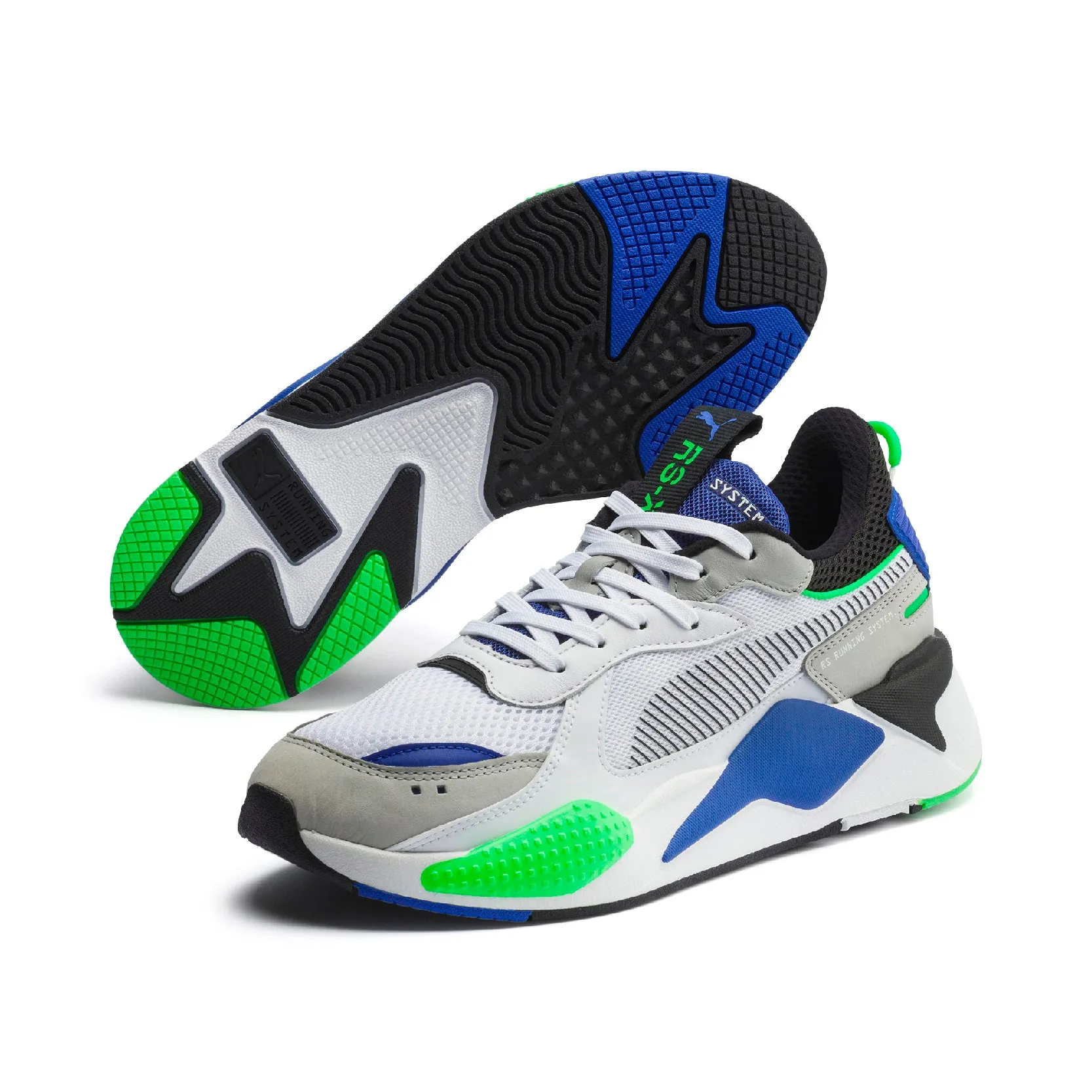 Baskets Rsx  White  Back Daz Blue