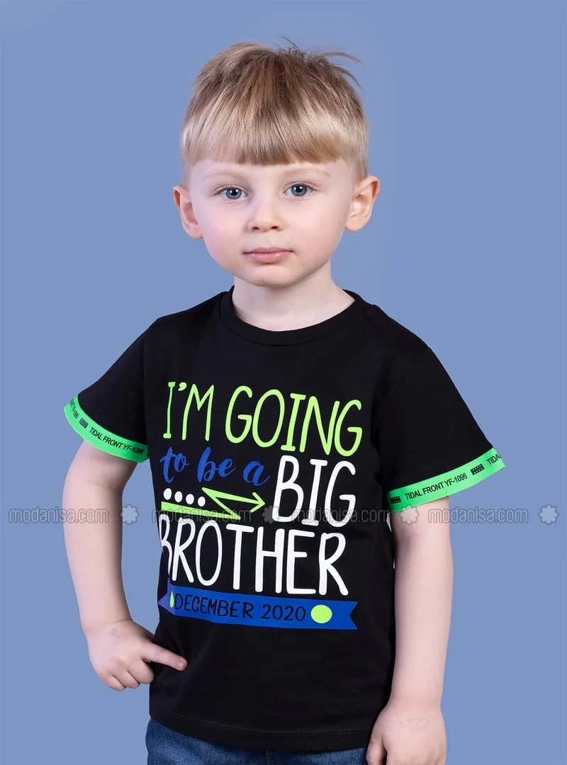 Black - Boys` T-Shirt