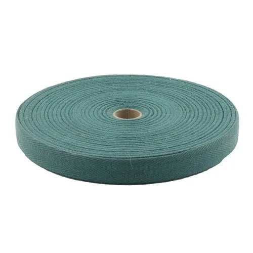 Bobine 50m x 20mm ruban tissé vert