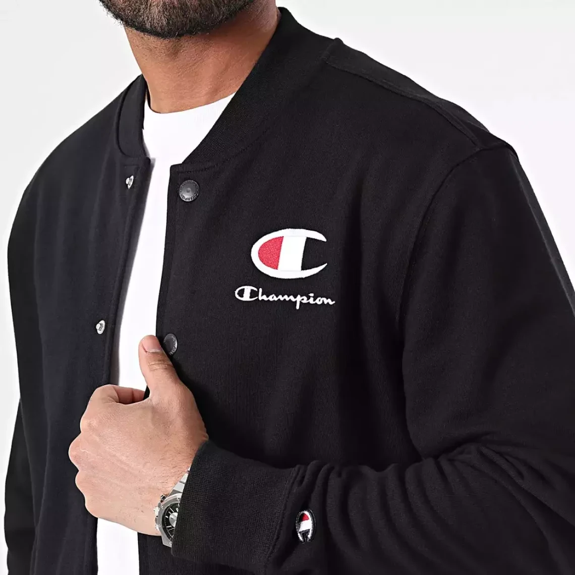 Bomber homme - Marine Champion - Manteau / Blouson Homme sur MenCorner