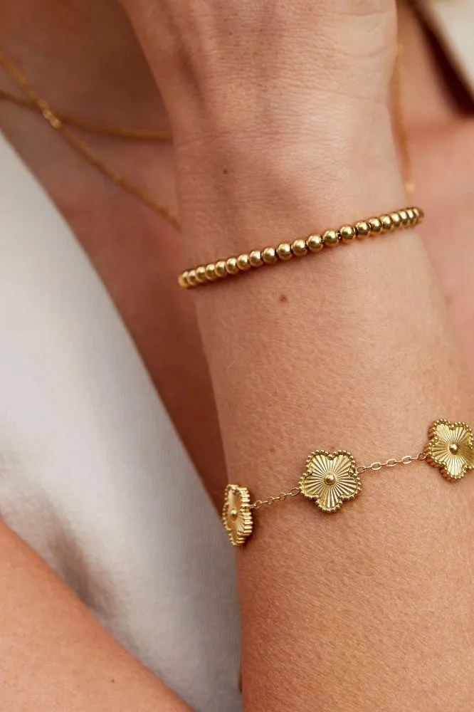 Bracelet Trèfle Doré