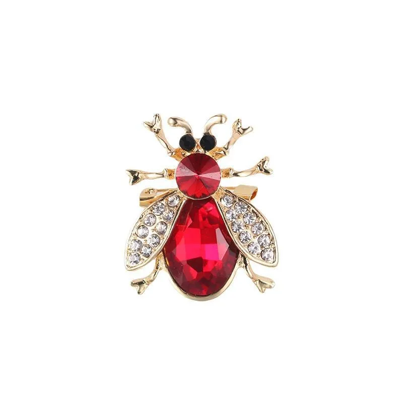 Broche Steampunk  Insecte Rouge