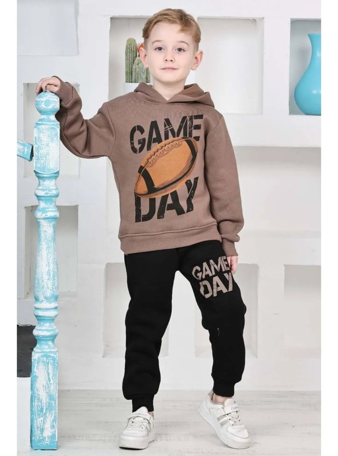 Brown - Boys` Suit