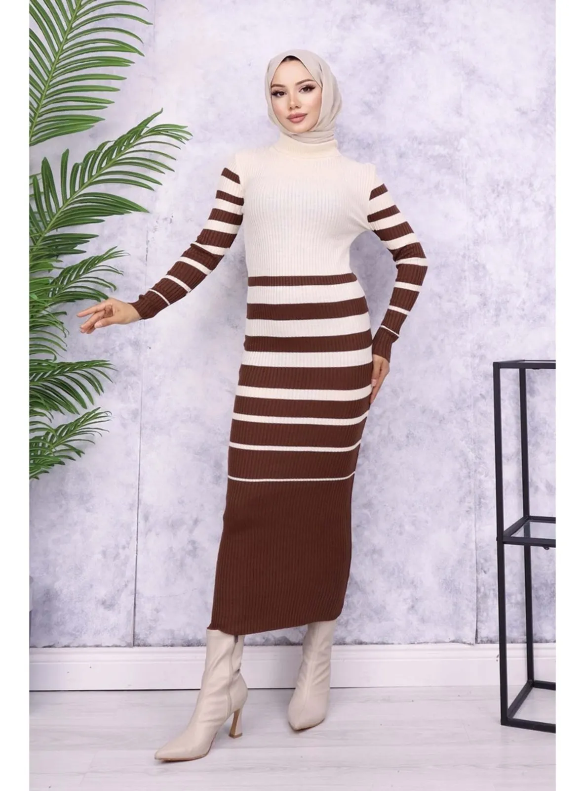 Brown - Knit Dresses