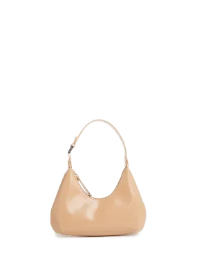 BY FAR  Sac à main Baby Amber en cuir - Beige