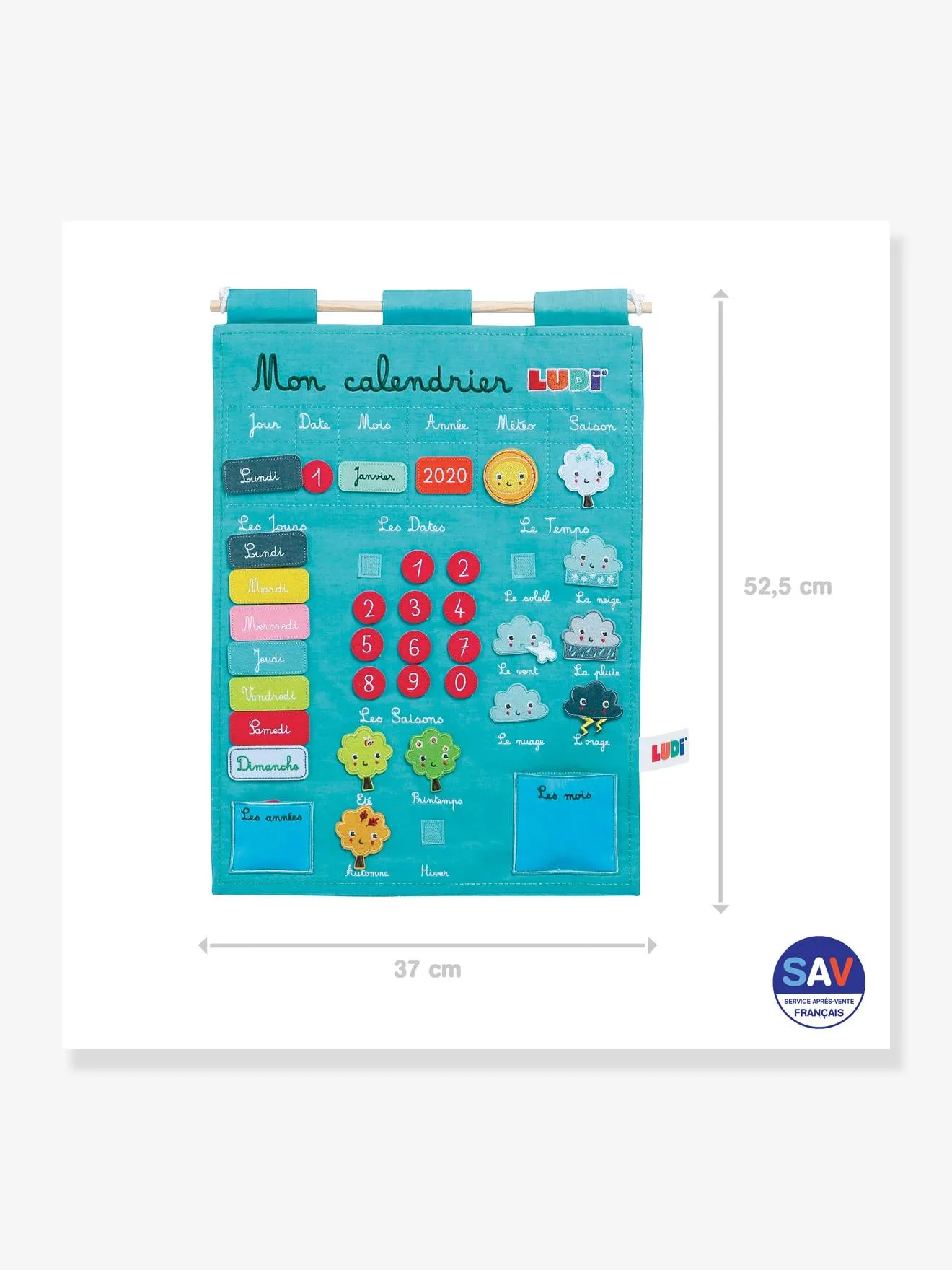 Calendrier Basic LUDI rose - Ludi