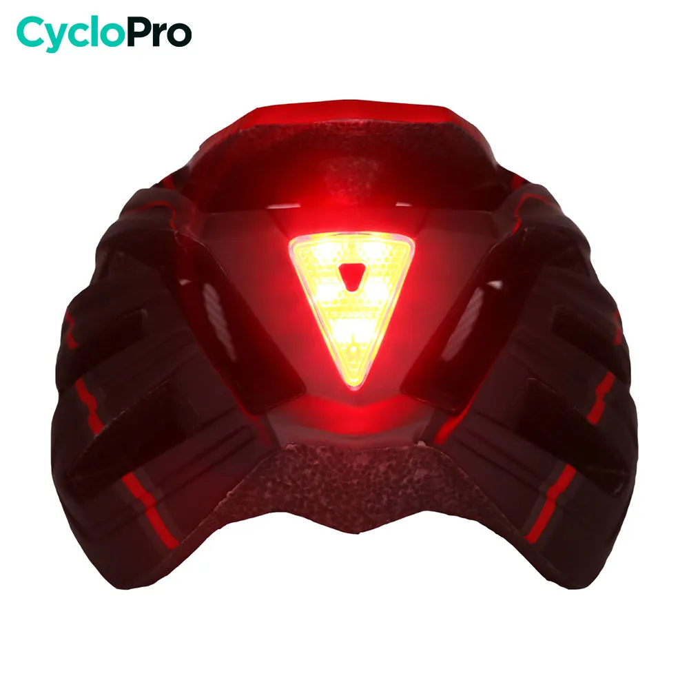 Casque vélo avec visière Blanc et Rouge - SportMax
