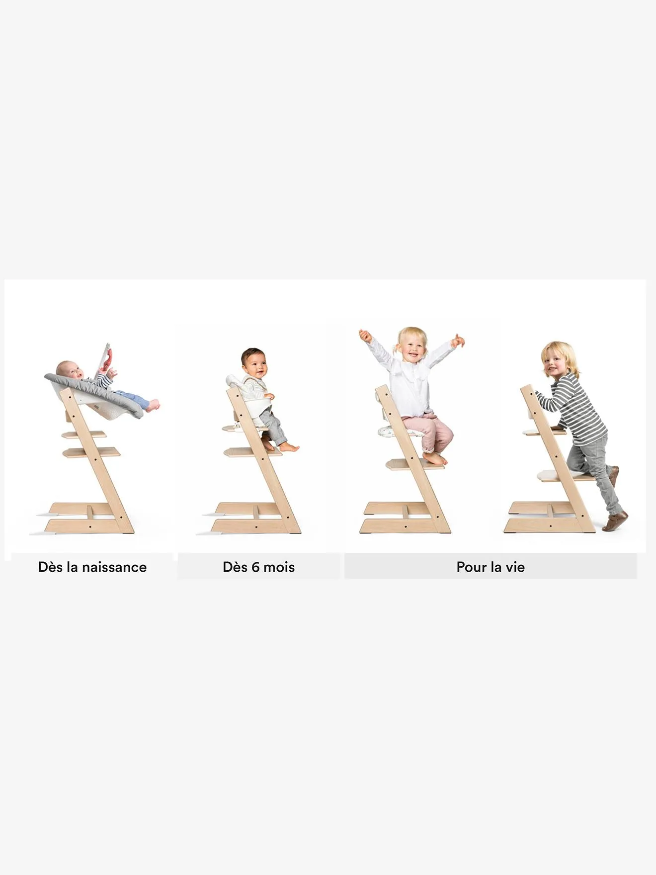 Chaise haute Tripp Trapp STOKKE gris tempête - Stokke