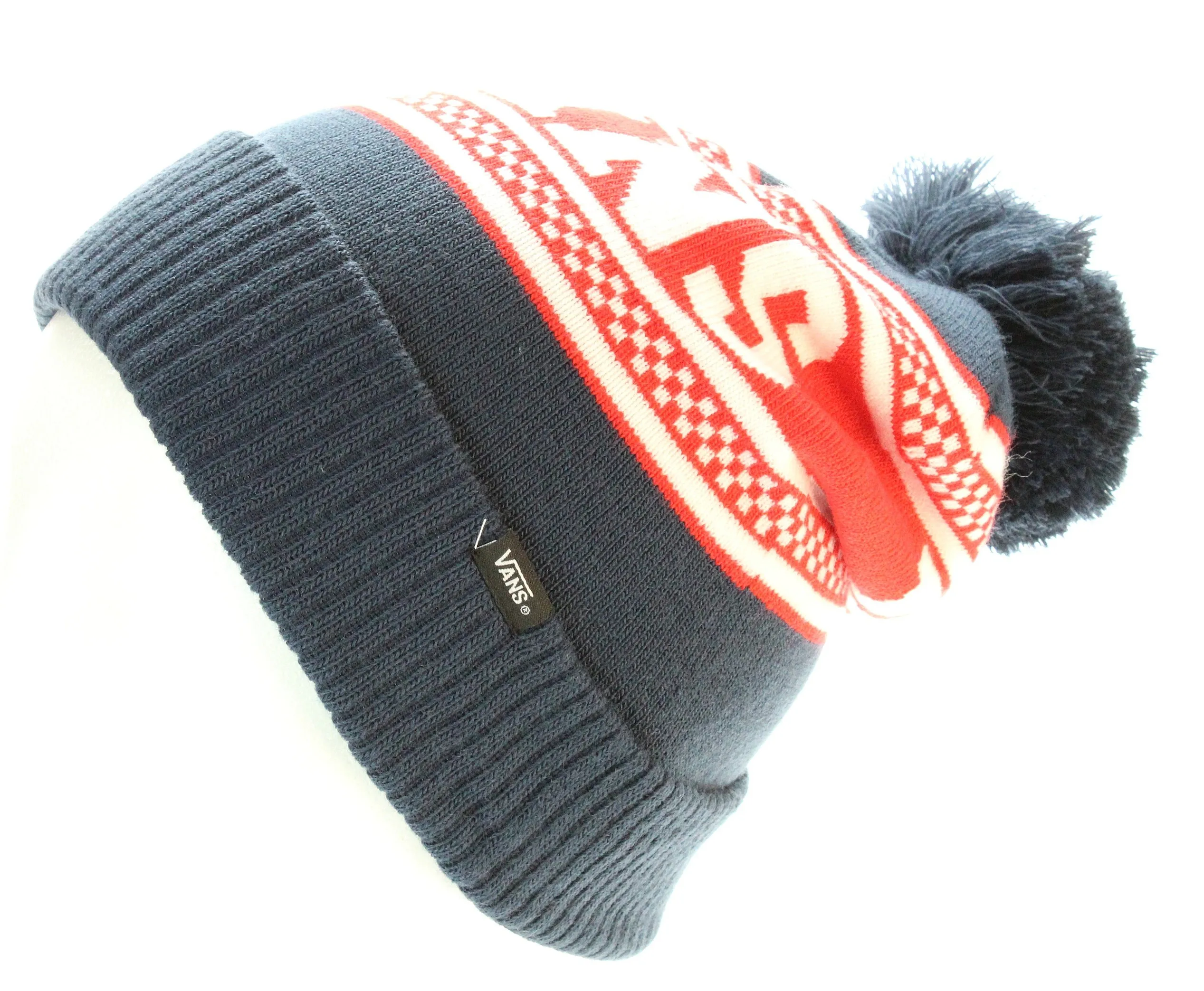 chapeau Vans Check Pom - Dress Blues - men´s