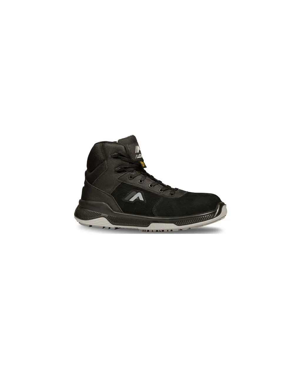 CHAUSS.SECU HAUTE E-STAT NOIR/GRIS CUIR NUBUCK HYDROFUGE S3 CI HI SRC ESD