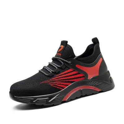 Chaussure de Sécurité Rouge - Confortable et Légère - Homme et Femme - Normes S3