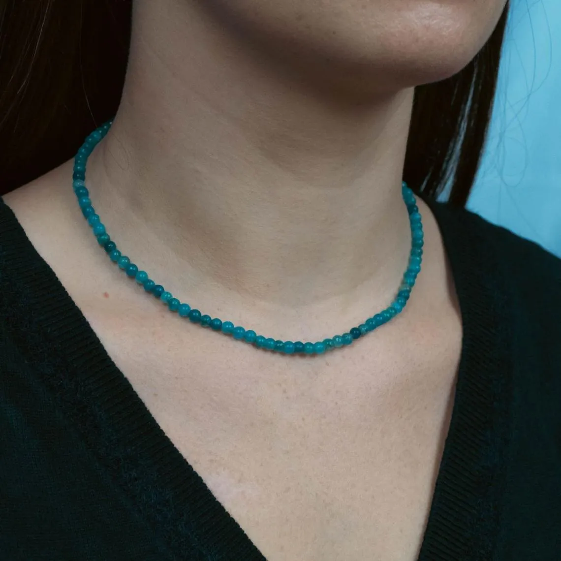 Collier Femme Sloya Serena en pierres Apatite | 3 Suisses