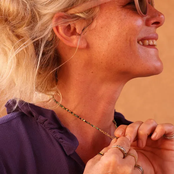 Collier "Promesse" vert