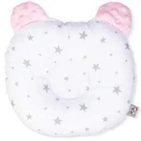 Coussin de maintien anti tête plate, STELLA - Gris / Rose rose - Sevira Kids