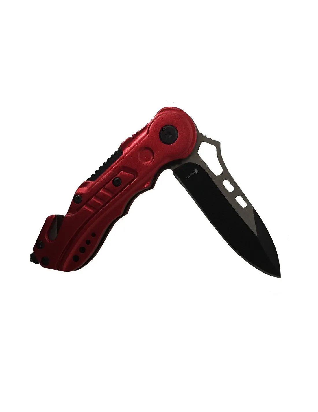 Couteau de sauvetage rouge, lame 6,5 cm. ⚔️ Boutique Épées