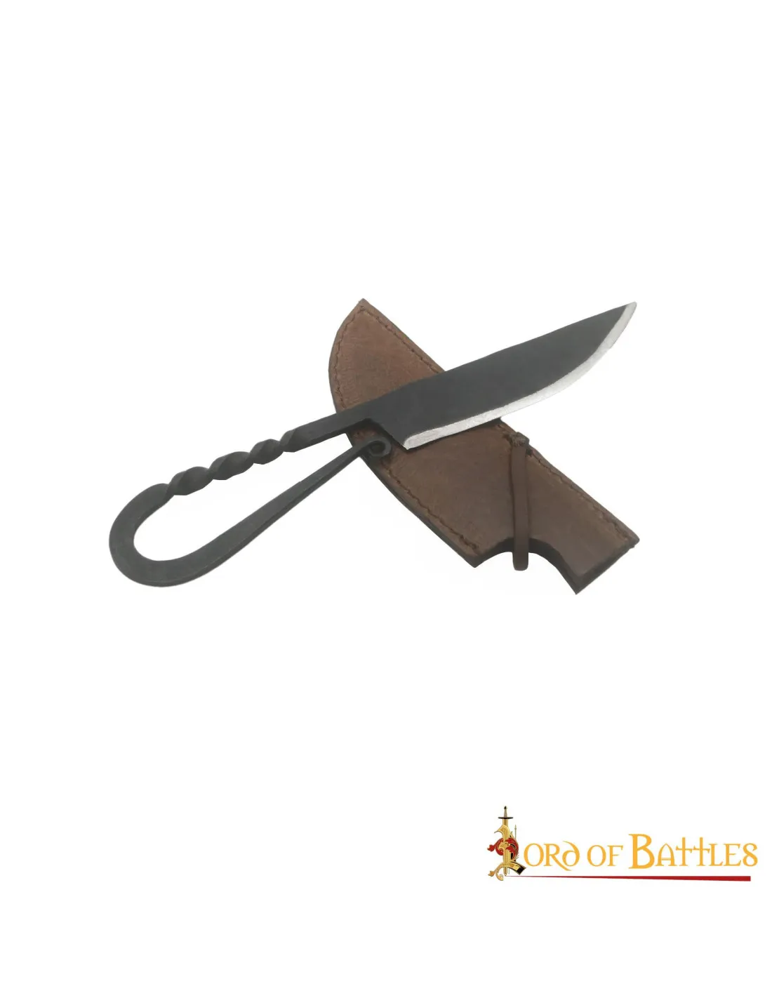 Couteau Viking en fer forgé avec fourreau ⚔️ Boutique Épées