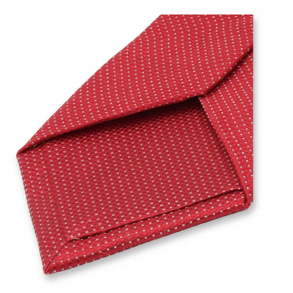 Cravates / Cravate Rouge À Pois Gris Clair