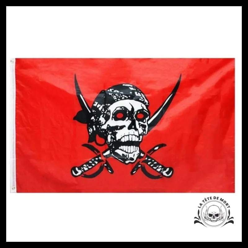 Drapeau Pirate Rouge