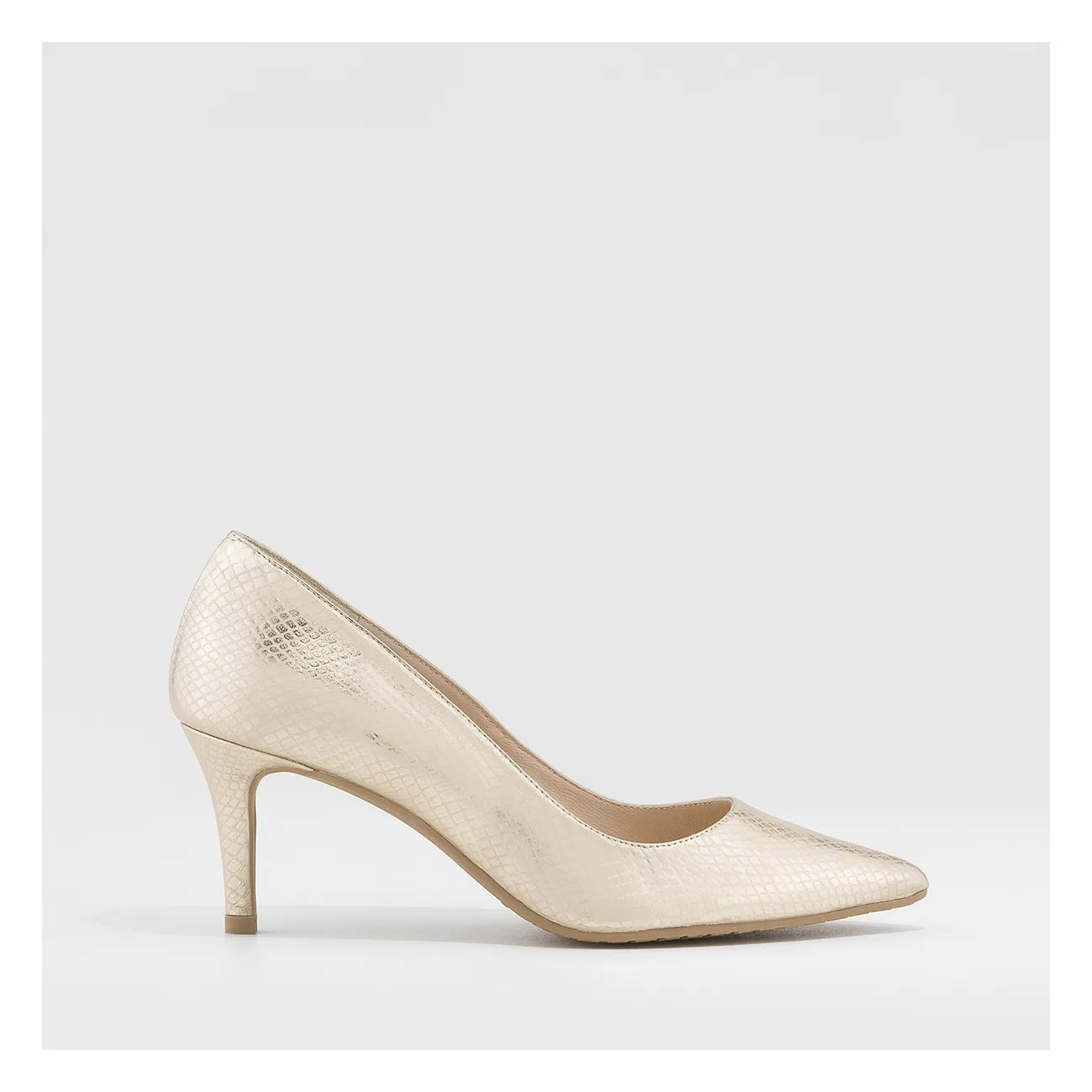 Escarpins Mavi-GO en cuir métallisé doré | Chaussures femme LODI en ligne