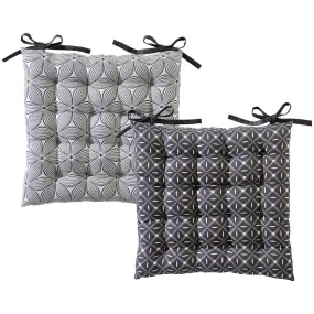 Galette de chaise GIENS double face  gris | 3 Suisses