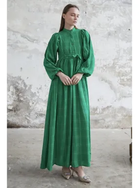Green - Fully Lined - Modest Dress