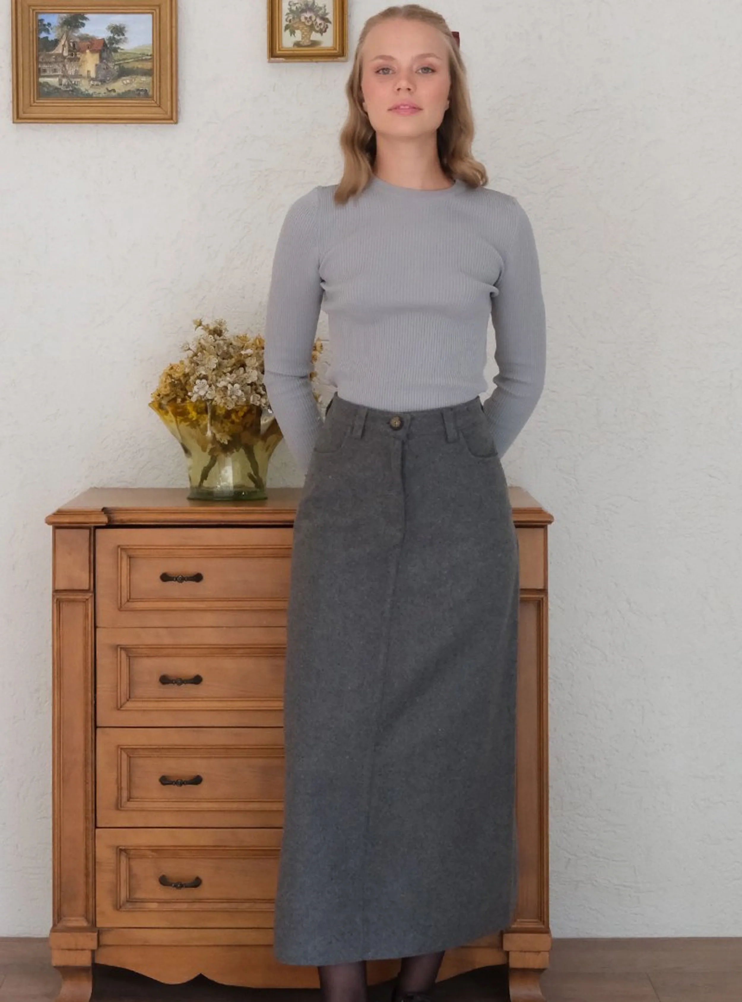Grey - Knit Tunics