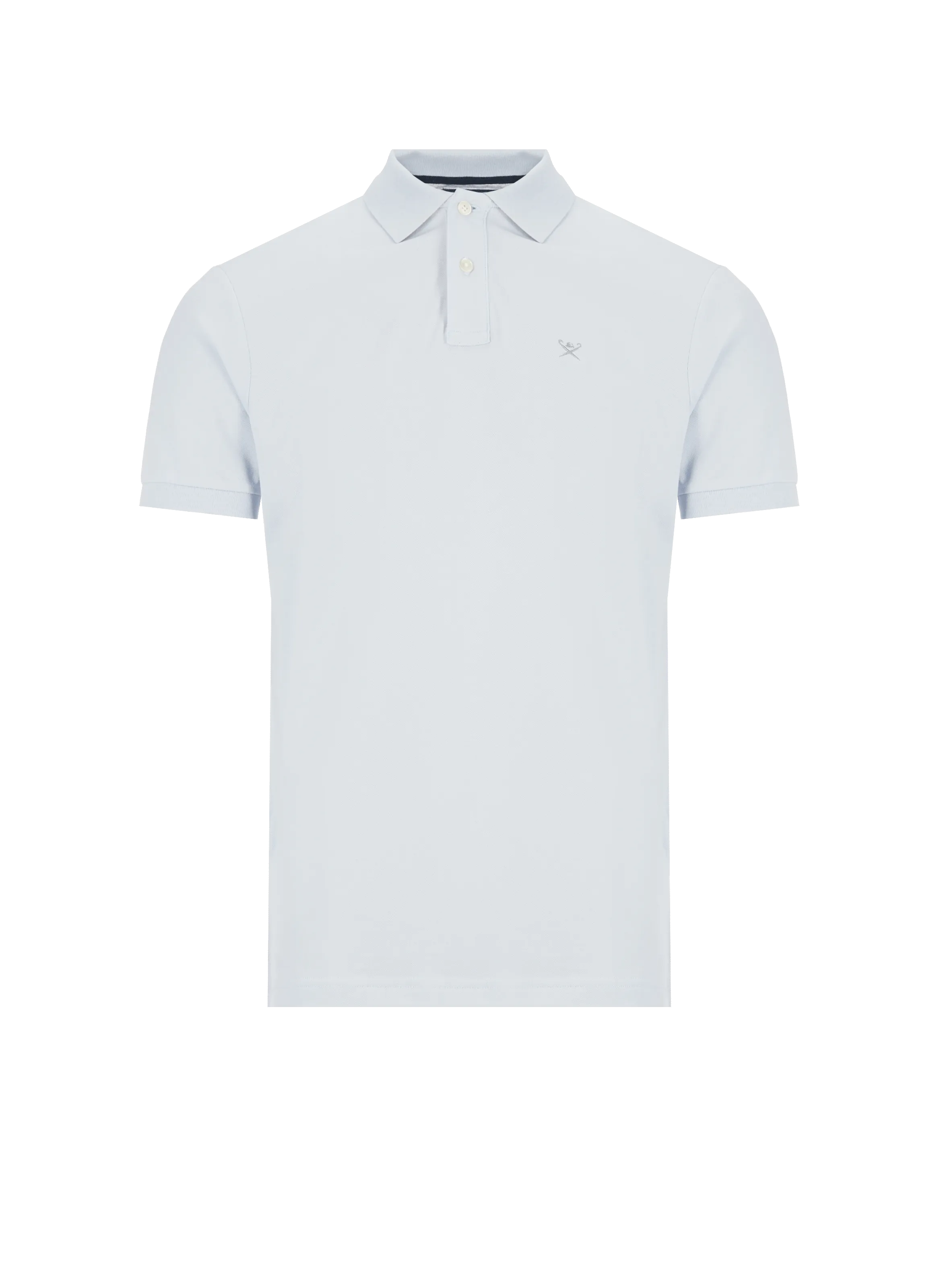 HACKETT  Polo à logo en coton piqué - Bleu