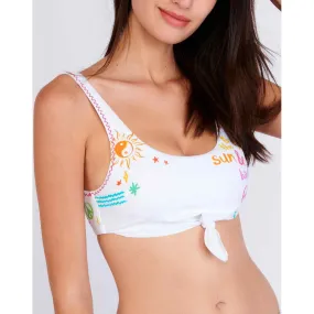 Haut de maillot de bain teen brassière sans armatures Blanc | 3 Suisses