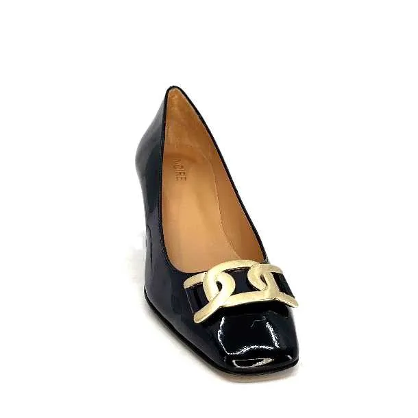 Ivoire Ch732 Cuir Vernis Noir