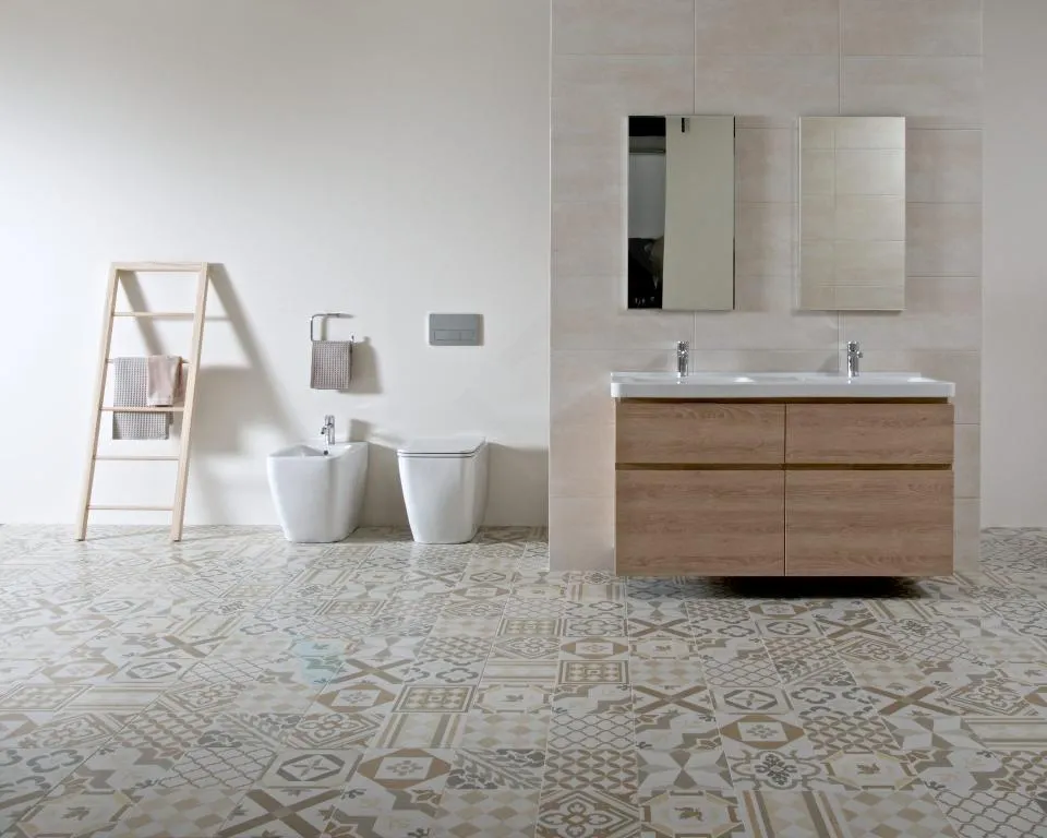 Jika Cubito Pure - Meuble sous lavabo 74x68 cm, découpe à droite, chêne H40J4254035191