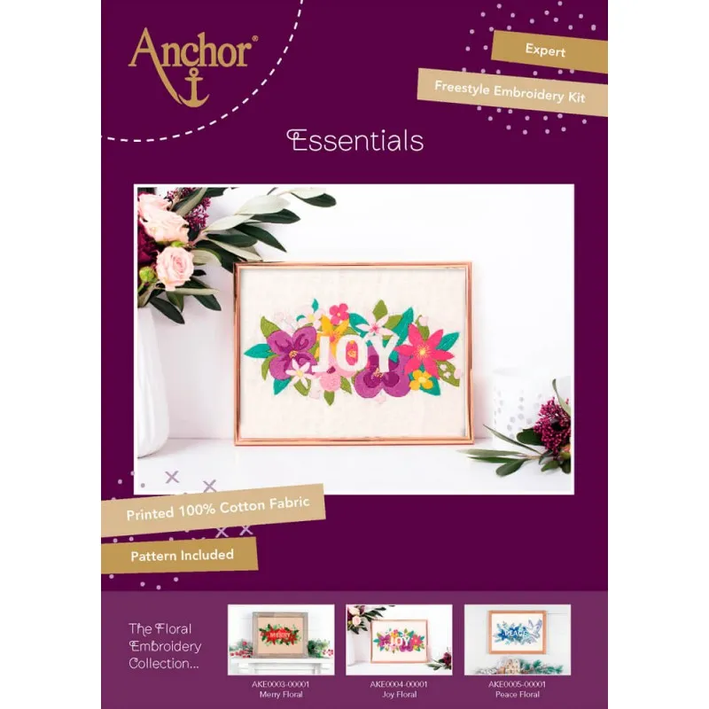 Kit de Broderie Libre - Joy Floral - Anchor