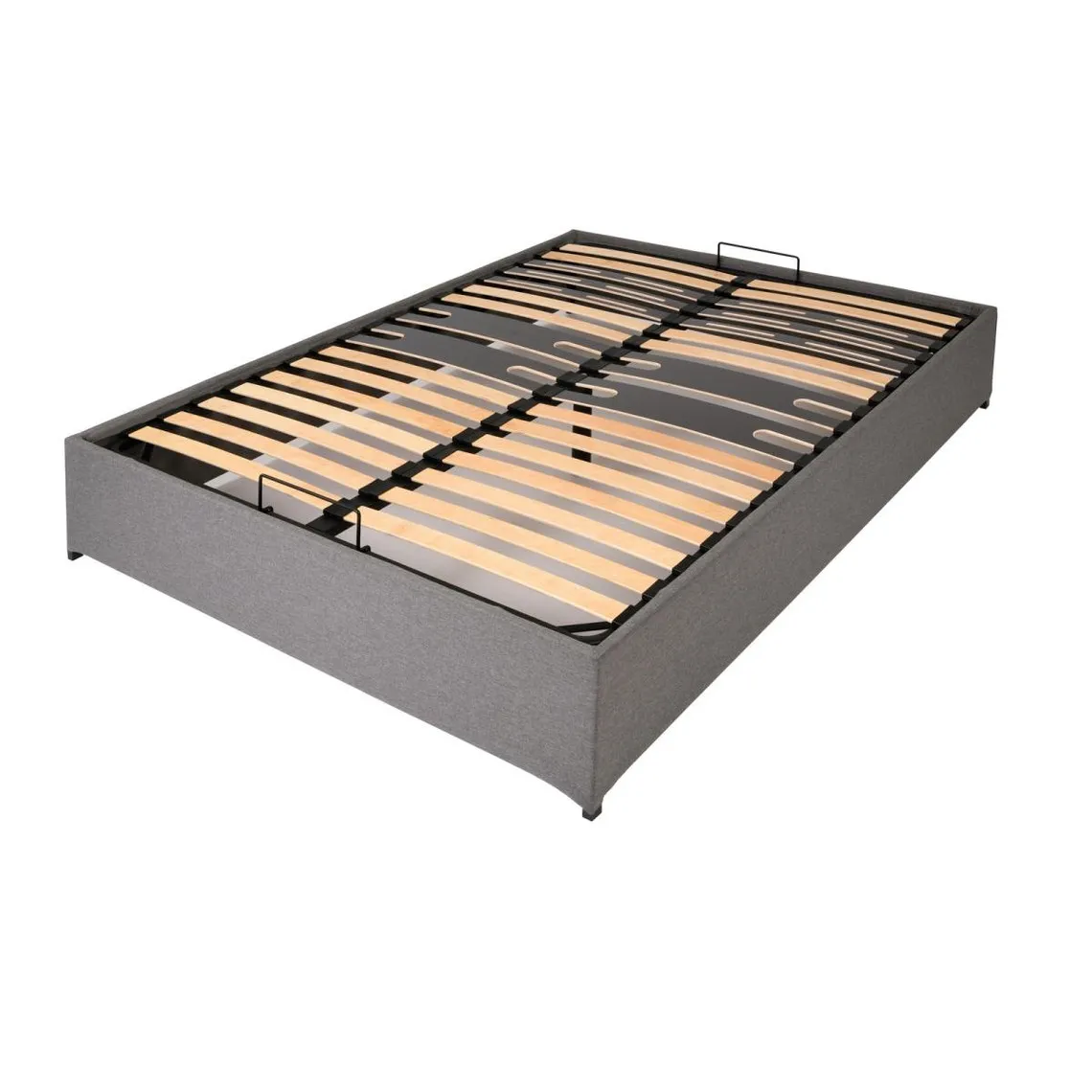 Lit avec coffre authentique gris en acier | 3 Suisses