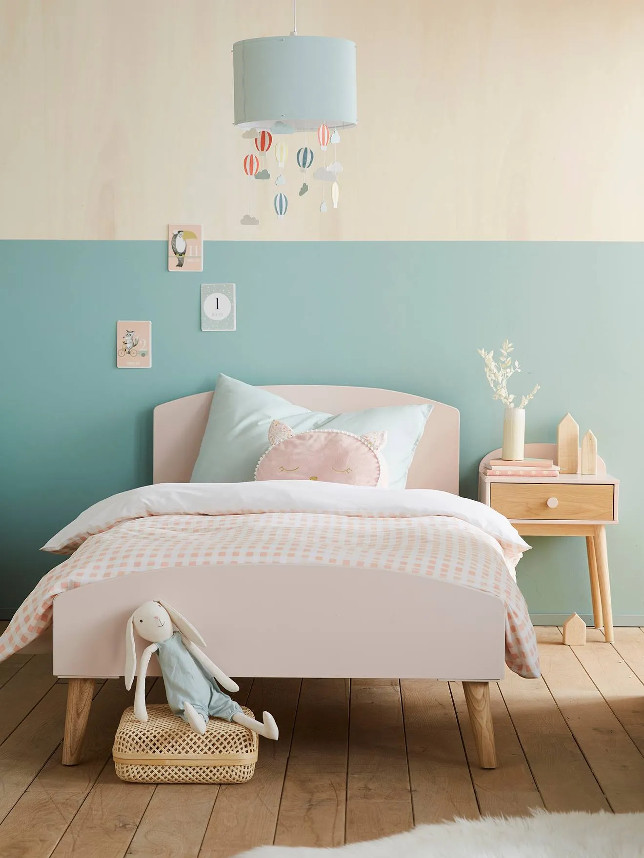 Lit enfant LIGNE CONFETTI vert - Vertbaudet
