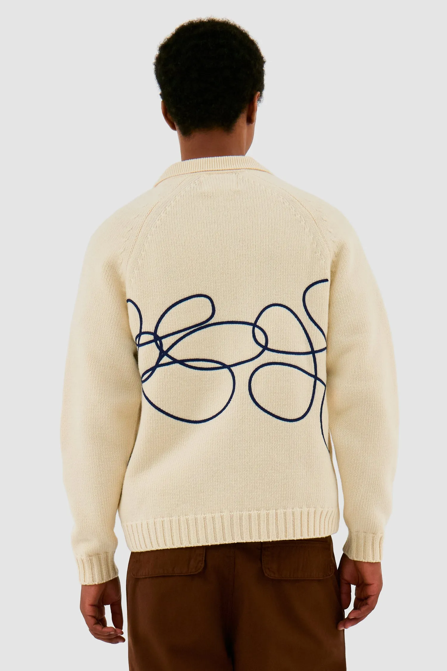Logo fleur en tricot