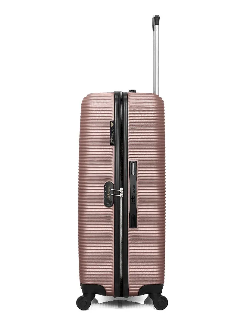 LPB - Valise Grand Format ABS MUNICH 4 Roues 75 cm - Rose