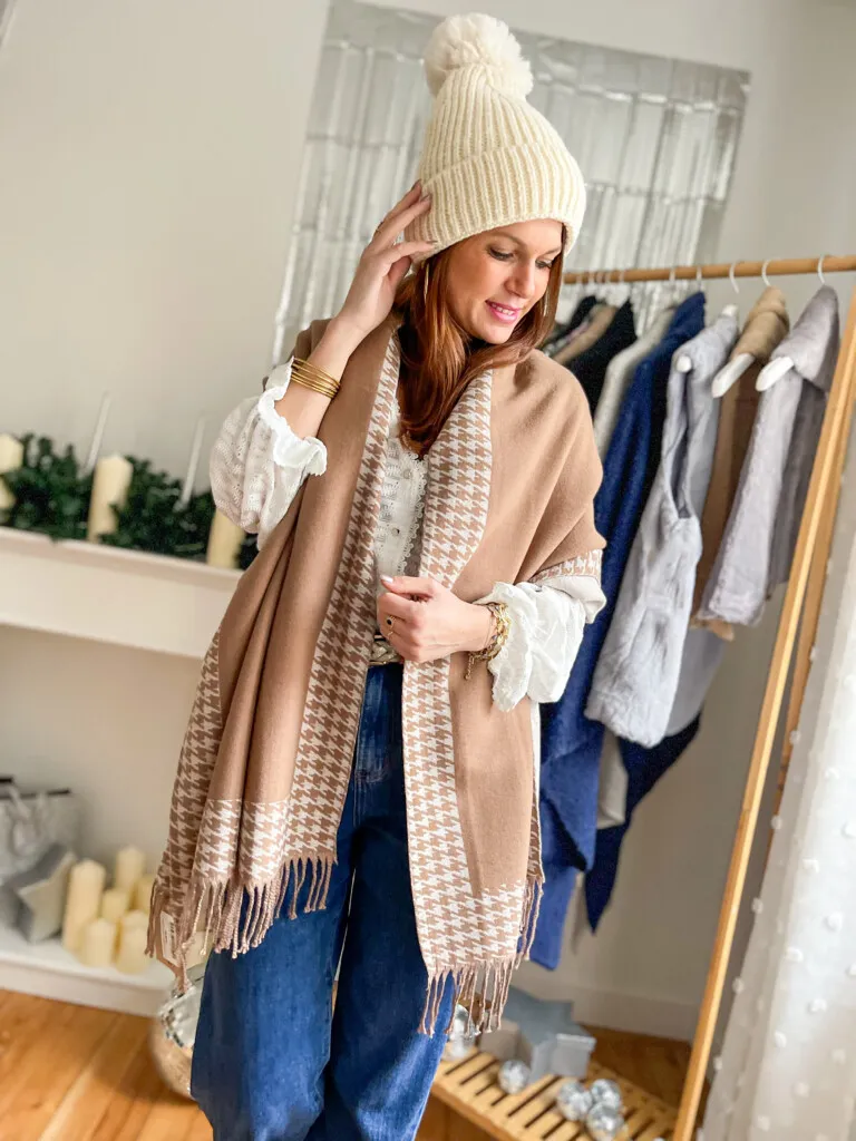 Lydia écharpe laine camel