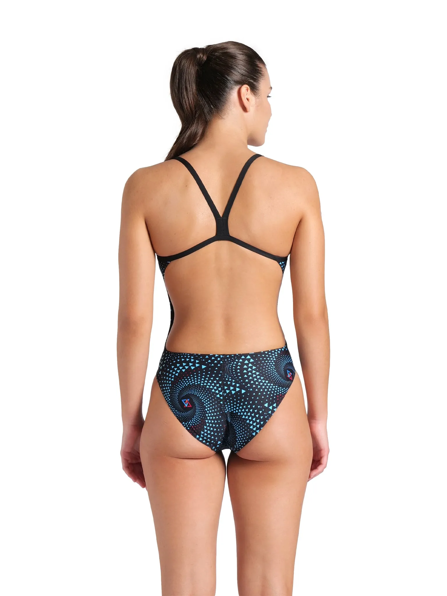 Maillot de bain une-pièce Fireflow Challenge Back pour femmes - Noir
