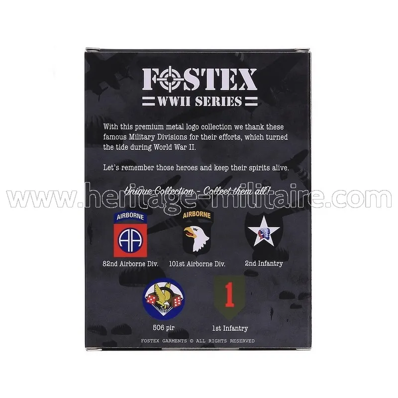 Metal logo with sticker "82nd Airborne Division"