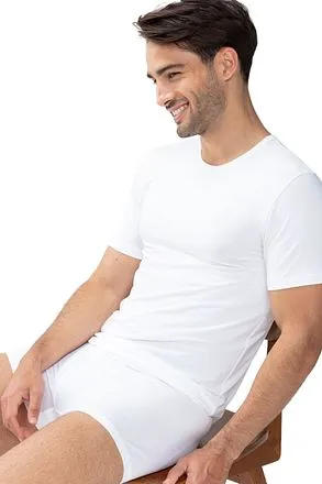 Mey T-shirt Col Rond Dry Coton Blanc 46002 commander en lign