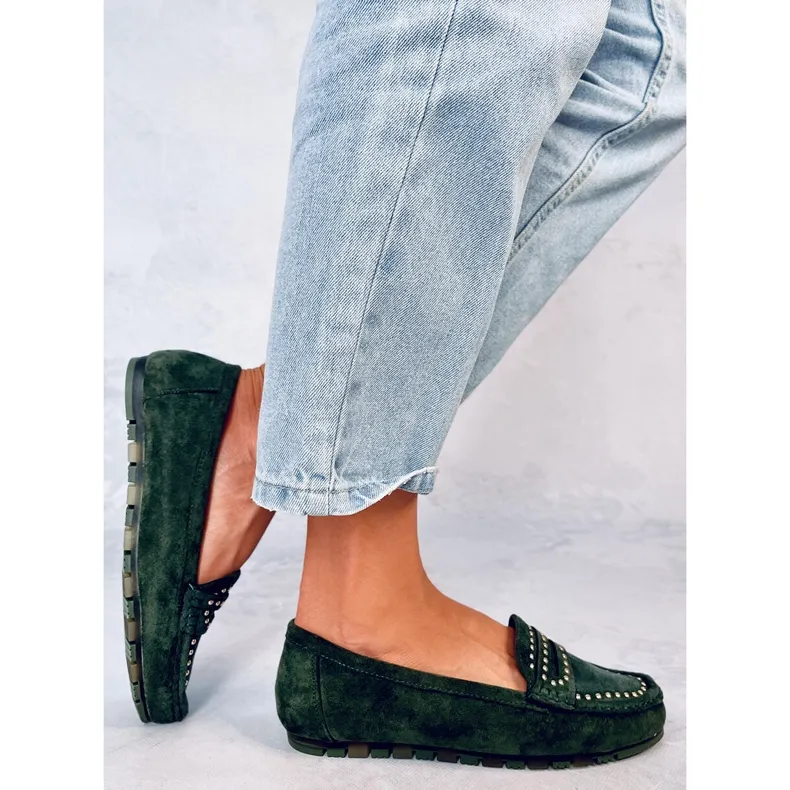 Mocassins femme Deys Green vert