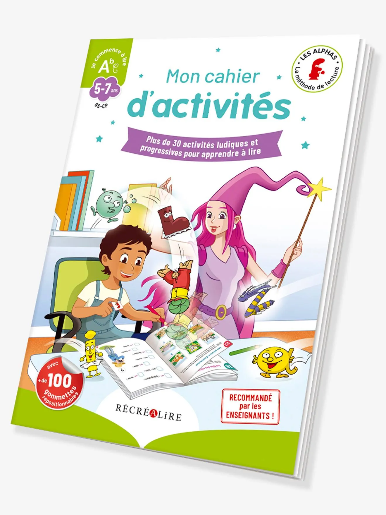 Mon coffret des Alphas Transformés - RÉCRÉALIRE blanc et vert - Récréalire
