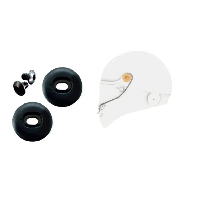 Mécanisme visière de casque SCHUBERTH SF2 vis noires
