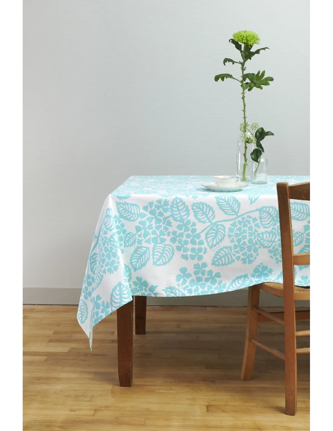 Nappe Hortensia turquoise