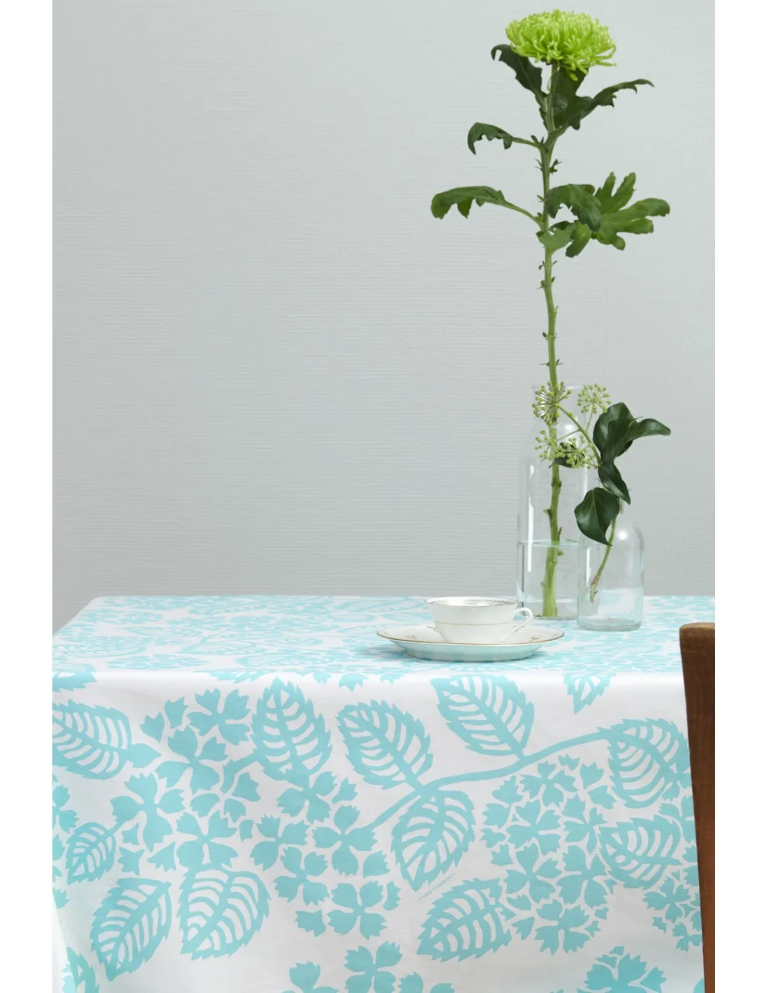 Nappe Hortensia turquoise
