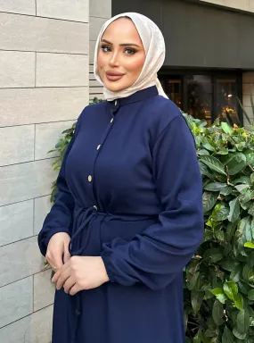 Navy Blue - Modest Dress