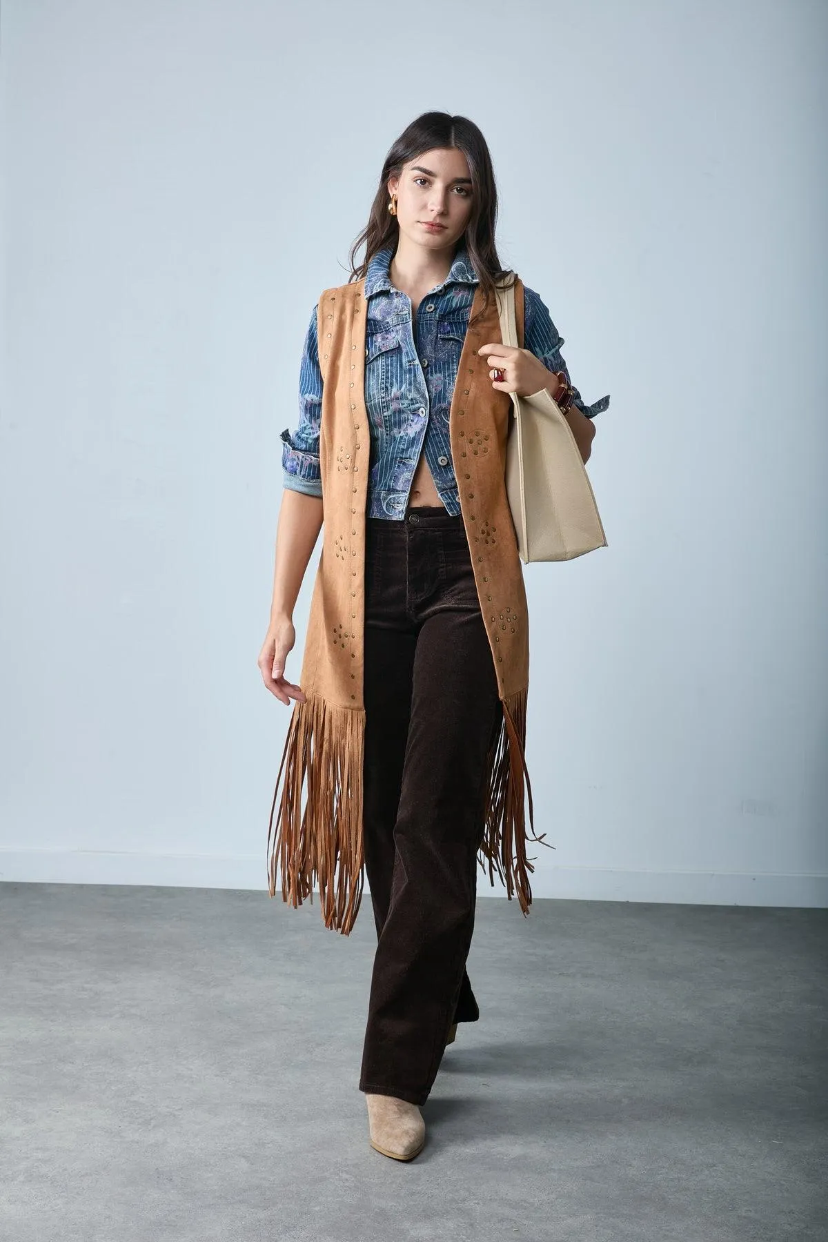 Pantalon flare velours - Helton